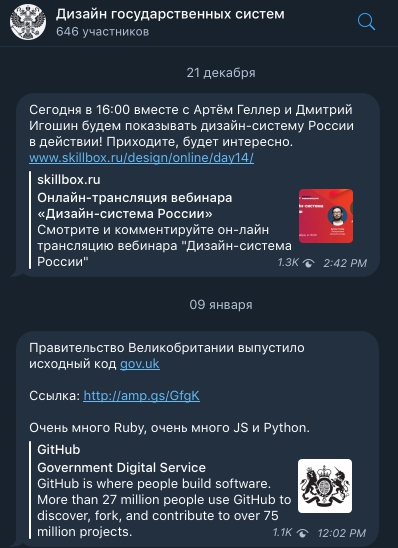 Популярные Telegram-каналы для дизайнеров